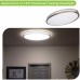 Racdde 32 Inch Oval LED Ceiling Light, 35W [300W Equivalent] 3100Lm 4000K BN Finish Dimmable Saturn Flushmount Ceiling Light for Bedroom, Restroom, Walk in Closet, Washroom, Living Room 
