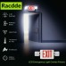 Racdde Red Exit Sign Double Face LED Combo Emergency Light with Adjustable Two Head and Backup Battery - 2 Pack 