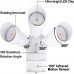 Racdde 54W PIR Motion Detector LED Security Light, Infrared Motion Sensor 5400lm Outdoor Wall Mount Floodlight, 5000K Waterproof White [350W Halogen Equivalent], Adjustable 3 Head 