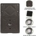 Racdde 30W LED Mini Wall Pack Light with Photocell, Dusk to Dawn Outdoor Wall Mount Light Fixture [150W HPS/HID Eq.] 3900lm 5000k DLC Complied-2pack 