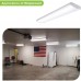 Racdde 4FT 60W LED Commercial Wraparound Shop Light Fixture 6000lm Low Bay Linear Flushmount Office Ceiling [4 lamp 32W Fluorescent Equivalent] 5000K Daylight White ETL Listed- 4 Pack 