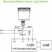 Racdde 360 Degree Microwave Motion Sensor Waterproof Motion Sensor Light Switch for 100w UFO LED High Bay Light Fixture 