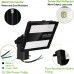 Racdde 200W LED Parking Lot Flood Light, 20000lm Outdoor Commercial LED Security Area Light for Yard, Playground,5000K Daylight [400W MH Equivalent] Slip Fitter Mount 