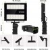 Racdde 200W LED Parking Lot Flood Light, 20000lm Outdoor Commercial LED Security Area Light for Yard, Playground,5000K Daylight [400W MH Equivalent] Slip Fitter Mount 
