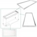 Racdde Surface Mount Kit for 2x4 FT LED Troffer Flat Panel Drop Ceiling Light - 2 Pack 