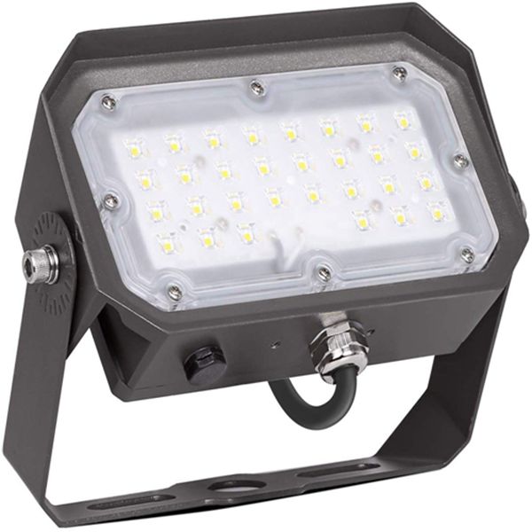 Racdde 30W Knuckle Yoke LED Security Flood Light, 3600lm Dusk to Dawn LED Landscape Lighting, Outdoor 5000K Daylight [150W MH Equivalent] for Building Facades,Wall Washer, Back Yard 
