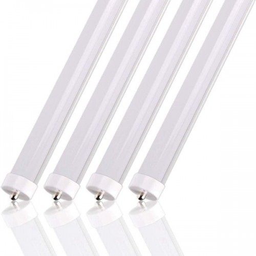 Racdde T8 T10 T12 LED Tube Light 8FT 50W [100W Equivalent] 5000lm 5000K Daylight frosty, FA8 Dual-End Powered Ballast Bypass F96T12 Fluorescent Replacement, Garage, Warehouse, Shop Light-4 PACK 