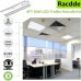 Racdde 8 Pack LED Troffer Retrofit Kit 2x4 FT 60W Magnetic, 7800lm, 5000K, T8 T10 T12 Fluorescent Replacement LED Light bar, 0-10V Dimmable, 100-277V, ETL Listed and DLC Complied Strip Fixtures. 