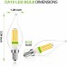 Racdde E12 Candelabra LED Bulb, Bent Tip Chandelier Light Bulb, 350LM, 5000K Daylight, 4.5W=40W, Dimmable, UL Listed (6 Pack) 