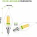 Racdde E12 Candelabra LED Bulb, Bent Tip Chandelier Light Bulb, 500LM, 2700K Soft White, 5.5W=60W, Dimmable, UL Listed (4 Pack) 