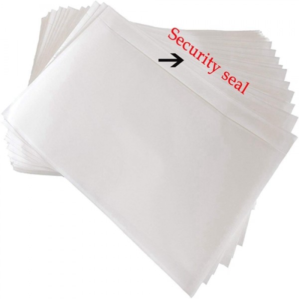 Racdde 6" x 9" Packing List Envelopes, 100 Packs Clear Self Adhesive Shipping Labels Pouches 