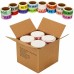 Racdde 960 Home Moving Labels Removable Color Coded Labels for Boxes, Packing Supplies, 14 Different Living Spaces Labels + 1 Fragile-Handle with Care Stickers + 1 Blank White Labels for Customization 