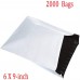 Racdde 6x9-inch White Poly Mailers 2000pcs Envelopes White Shipping Bags with Self Sealing Strip 