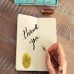Racdde Gold Thank You Stickers Gold Foil Labels Roll(500 Stickers/Roll)1.5 inch Thank You for Christmas Gifts, Cards,Wedding, Party,Envelope,Present 