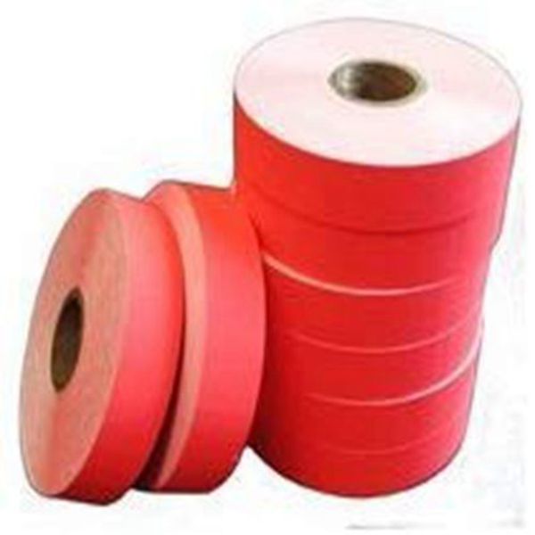 Racdde Red Labels for 1131 Price Gun, 1 Sleeve = 8 rolls, Ink Roller Included 