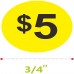 Racdde 3840 PCs Garage Sale Flea Market Prepriced Pricing Stickers in Bright Colors (Yellow/Red/Green/Cyan), 3/4"in Diameter 