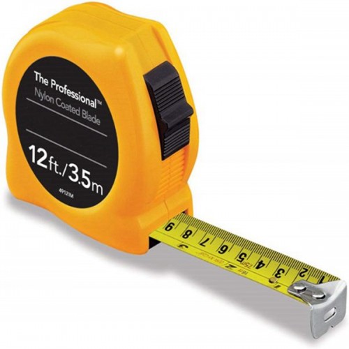 Racdde The Professional 12-Foot Inch/Metric Scale Power Tape, Yellow 