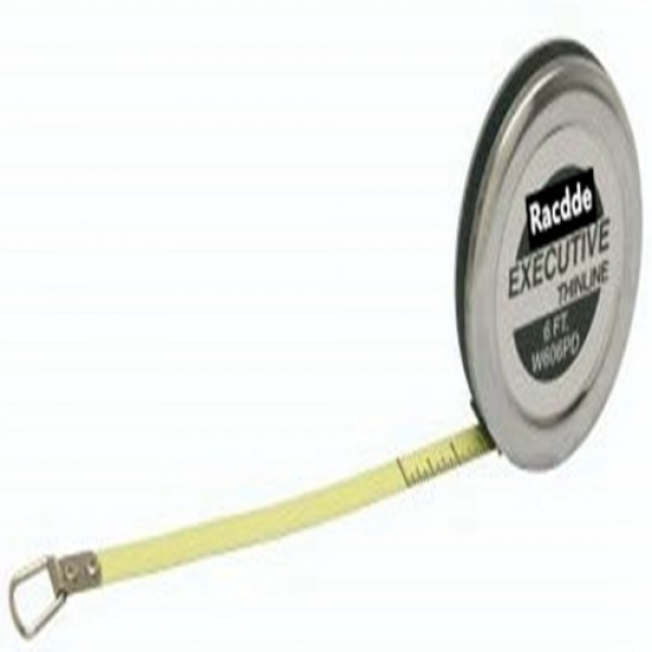 Racdde 1/4" x 6' Executive Diameter Yellow Clad A19 Blade Pocket Tape Measure 