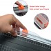 Racdde Paper Cutter - A4 Paper Craft Cutter with Security Blade for Cut Gift Card, Coupon, Label, Cardstock, Photo, 12 inch Black Office Paper Trimmer 