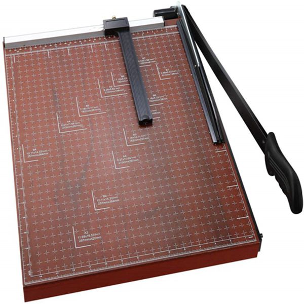 Racdde Paper Trimmer, A3 Guillotine Paper Cutter Blade Gridded Photo Guillotine Craft Machine, 18 inch Cut Length, 18.9" x 15.0" (Use for A2-A7) 