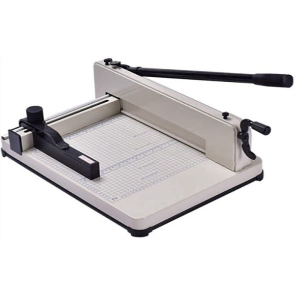 Racdde 12'' Guillotine Paper Cutter, Heavy Duty A4 Trimmer Machine with Commercial Metal Base and 400 Sheet Large Capacity for Home and Office, Paper Trimmer 