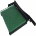 Racdde 715 StackCut Heavy-Duty Trimmer, Green, Table Size 12-1/2" x 15", Permanent 1/2" Grid and Dual English and Metric Rulers