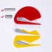 Racdde Letter Opener for Mail, Paper & Stationery | 5 Pack (Black, Red, White, Yellow & Green) | Features Guiding Tip, Sharp Easy Glide Slicer & Keychain Hole | Tool Opens Packages & Cardstock Too 