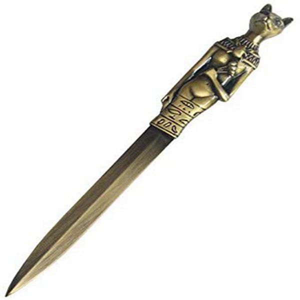Racdde Metal Ancient Egyptian Totem Letter Opener Creative Office Gift for Historian Or Archaeologist (（Bronze） Anubis) 