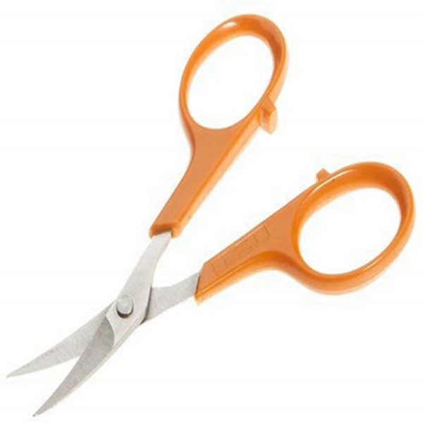 Racdde Curved Craft Scissors, 4 Inch, Orange 