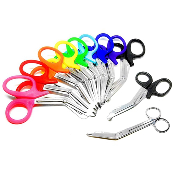 Racdde Rainbow of EMT Paramedic Scissors 11 per Set - Take Pride Scissors - Ideal Holiday and Birthday Gift for EMT, Nurses, Doctor, Paramedic, Firefighter and Police 