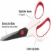 Racdde Fabric Scissors with Comfort Grip, 1-pack, Red & White 