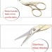 Racdde Gold Vintage Plum Blossom Scissors and Classic Crane Design Sewing Scissors for Embroidery, Sewing, Craft, Art Work & Everyday Use 