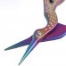 Racdde Stainless Steel Sharp Tip Classic Stork Scissors Crane Design Sewing Scissors DIY Tools Dressmaker Shears Scissors for Embroidery, Craft, Needle Work, Art Work & Everyday Use (3.6", Colorful) 