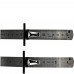 Racdde 2-Piece Stainless Steel SAE and Metric Ruler Set with Detachable Clips 