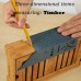 Racdde Woodworking Square Size Measure Ruler with Carpenter Pen,Woodworking 3D Mitre Angle Measuring Tool with Gauge & Ruler for Three Dimensional Items Measuring Timber, Pipes,Etc 