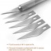Racdde 123 PCS Precision Cutter Hobby Knife Set,3 Hobby Exacto Knife #1 with 120 PCS Hobby Blades Refill Excel Craft Art Knife Kit Cutter for Art, Hobby, Scrapbooking,Stencil 