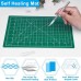 Racdde Craft Knife Precision Cutter Carving Hobby Knife Kit Includes Self Healing Cutting Mat Hobby Knife and Blades Stainless Steel Ruler for Art Hobby Craft Scrapbooking Stencil 