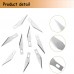 Racdde 200 Pack No.11 Hobby Blades Set, SK-5 High Carbon Steel Art Blades Cutting Tool with Storage Case for Craft, Scrapbook, Stencil 