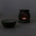 Racdde Indian Decorative Items for Home Handmade Lamps Tealight Candle Holder Grey Soap Stone 3 Inch 