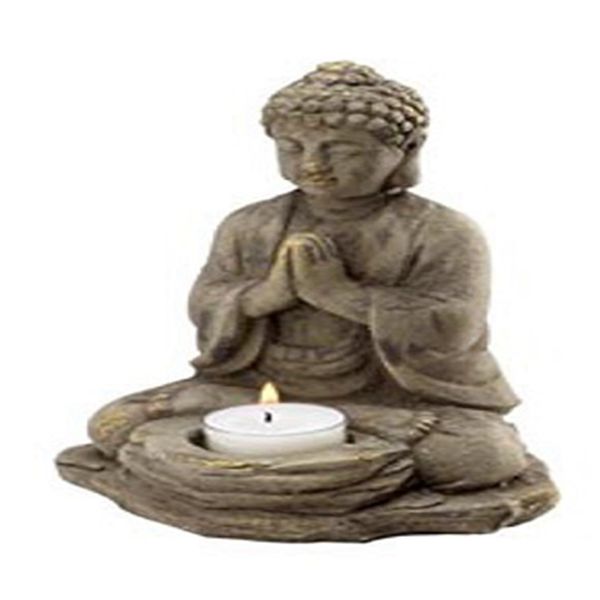Racdde Stone Buddha Tealight Holder 