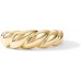Gold Plated Croissant Dome Ring