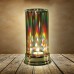 Racdde Rainbow Hurricane Candleholder - Crystal Prism Glass Cylinder 