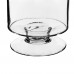 Racdde Glass Candle Holders, Hurricane Candle Holder, Trifle Dessert Tray, Stemmed Candle Holder (Series (1) 3.75" Wide x 6" Tall) 