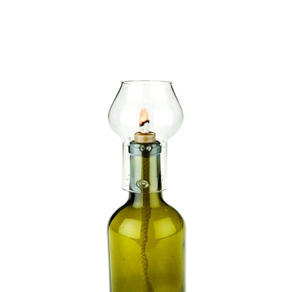 Racdde Boulevard: Hurricane Bottle Lamp, One Size, Green 