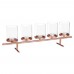 Racdde Wholesale 5 Tea Light Candle Holder Centerpiece Stand, Floating Candle Vase Stand for Wedding Party, Christmas, Fall Floral Decorations, Thanksgiving, Dining Room Table Home Decor (Copper) 