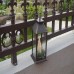 Racdde 2-Pack 14" Vintage Candle Lantern with 3 LED Flickering Flameless Candle ，(6hr Timer) - Battery Powered Candle Lantern Outdoor - Decorative Hanging Lantern for Patio - Tabletop Lantern 