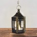 Racdde Mini Black Candle Lanterns,Vintage Style Decorative Hanging Small Lantern with Flickering LED for Halloween,Christmas,Wedding,Table Centerpiece, Accent Piece and Party Favor (Pack of 6) 