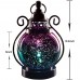 Racdde Decorative Christmas Candle Lanterns, Mercury Glass Sphere Light, Timer Function, LED Tabletop Lamps, Battery Operated Hanging Lantern for Indoor and Outdoor 