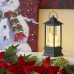 Lighted Snow Globe Lantern: 11 Inch, Black Holiday Water Lantern by Racdde (Candles) 