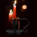 Racdde Wrought Iron Taper Candle Holder,Matte Black 
